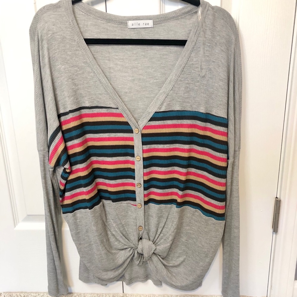 Striped button shirt